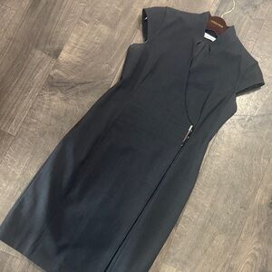Calvin Klein Charcoal Midi Dress